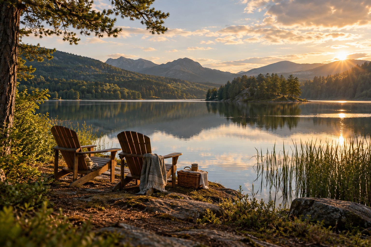 A peaceful lakeside escape